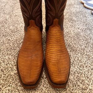 Lucchese Lizard skin boots, size 10, new with tags
